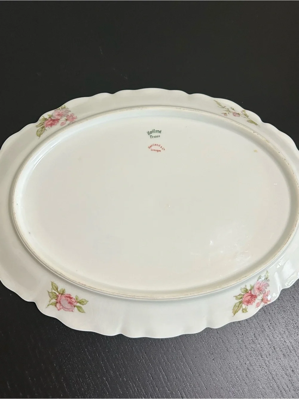 🔻🔻🔻sale Antique Haviland & Co. Limoges 12” Double Gold Oval Serving Platter